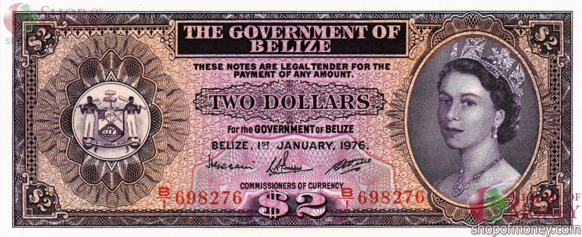 БЕЛИЗ 2 ДОЛЛАРА 1