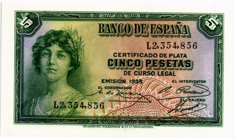 ИСПАНИЯ 5 ПЕСЕТ 1