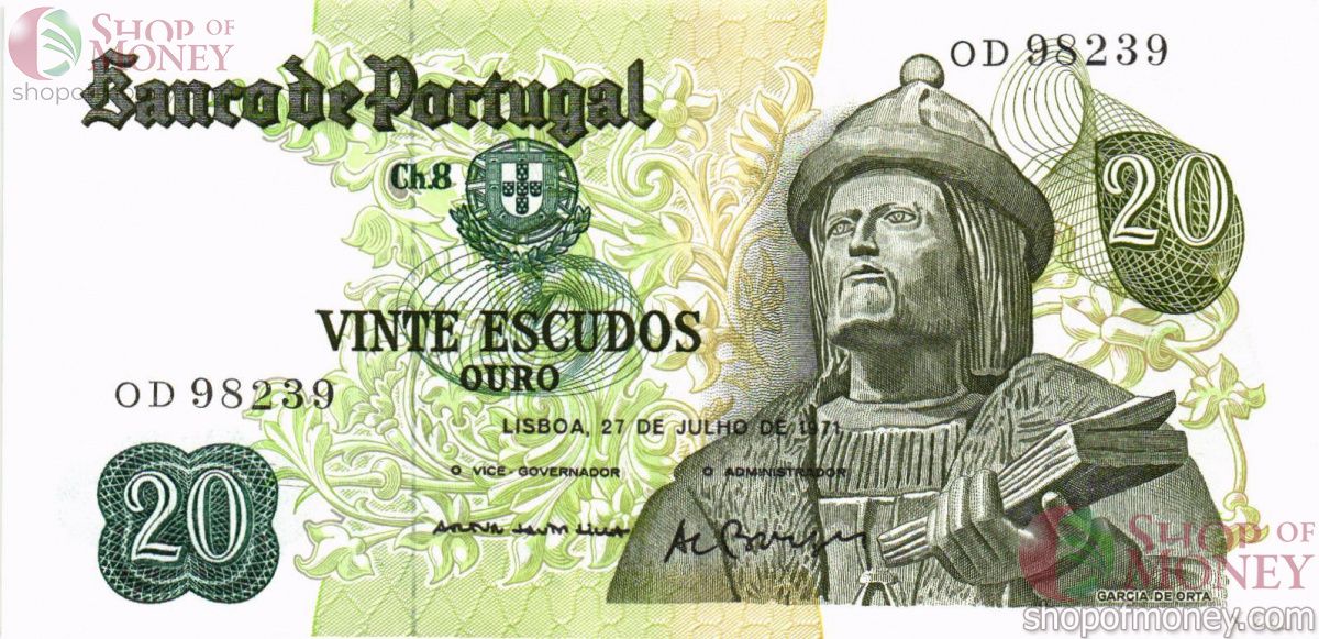 ПОРТУГАЛИЯ 20 ЭСКУДО 1