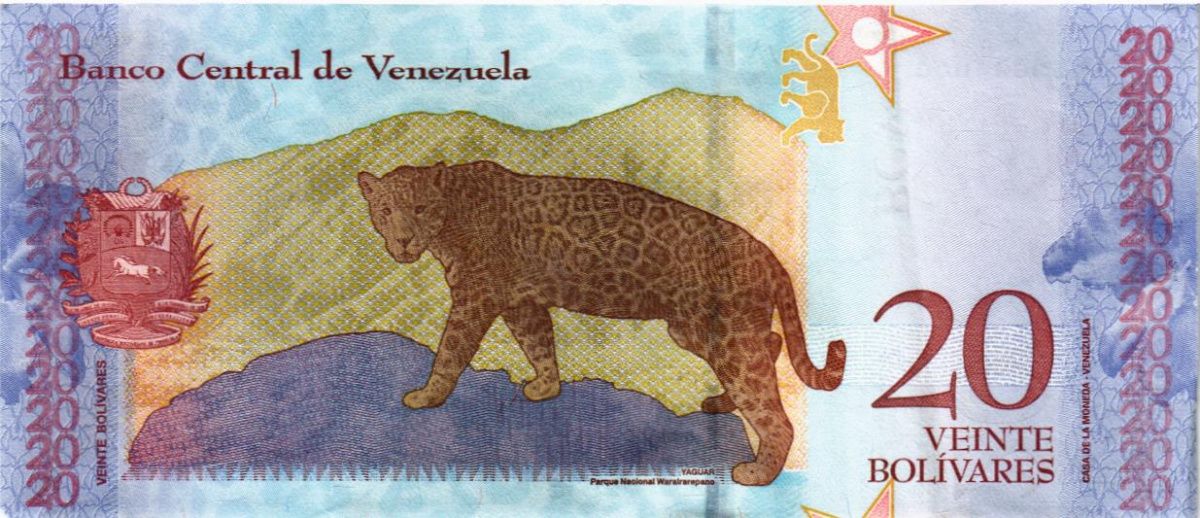 ВЕНЕСУЭЛА 20 БОЛИВАР 2