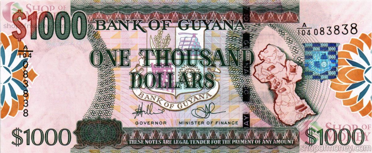 ГАЙАНА 1000 ДОЛЛАРОВ 1