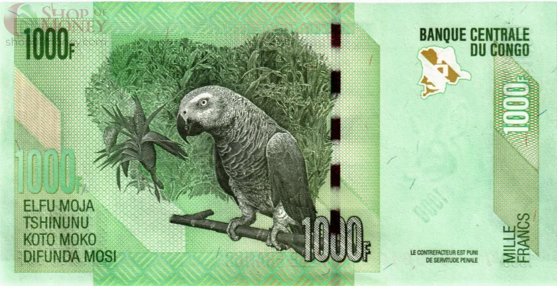 КОНГО ДР 1000 ФРАНКОВ 2