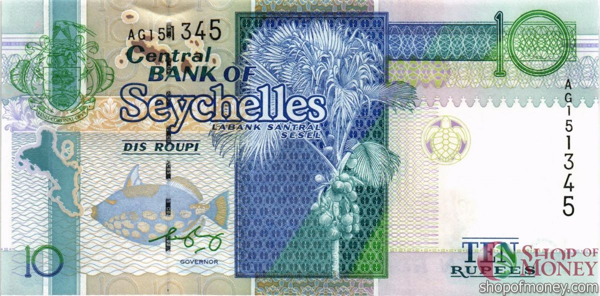 СЕЙШЕЛЬСКИЕ ОСТРОВА 10 РУПИЙ 1
