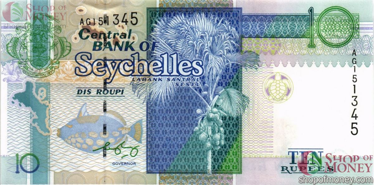 СЕЙШЕЛЬСКИЕ ОСТРОВА 10 РУПИЙ 1