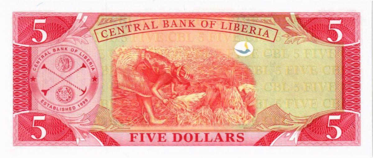 ЛИБЕРИЯ 5 ДОЛЛАРОВ 2