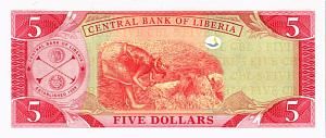 ЛИБЕРИЯ 5 ДОЛЛАРОВ 2