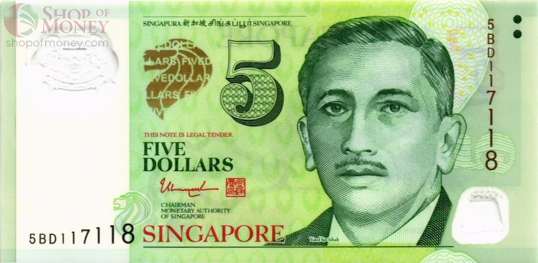 СИНГАПУР 5 ДОЛЛАРОВ 1