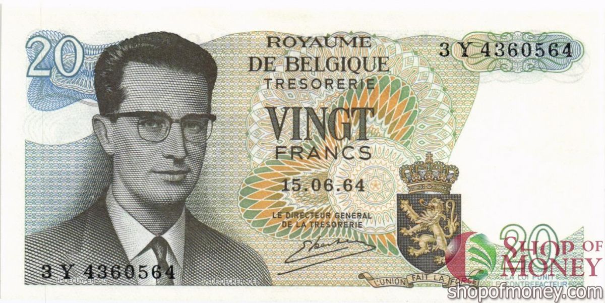 БЕЛЬГИЯ 20 ФРАНКОВ 1