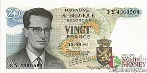 БЕЛЬГИЯ 20 ФРАНКОВ 1