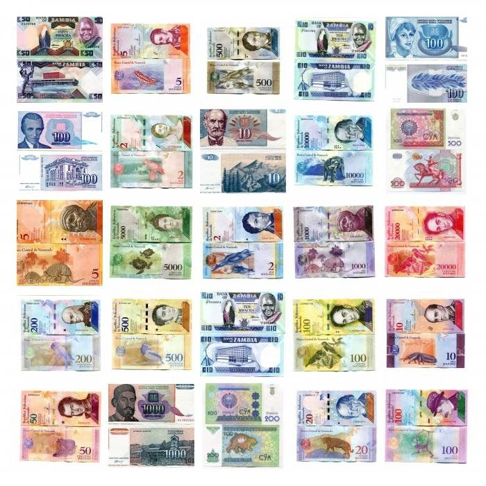 НАБОР 100 БАНКНОТ 5