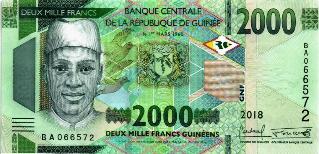 ГВИНЕЯ 2000 ФРАНКОВ 1