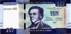 ЛИБЕРИЯ 10 ДОЛЛАРОВ (-AA- ПРЕФИКС) 1