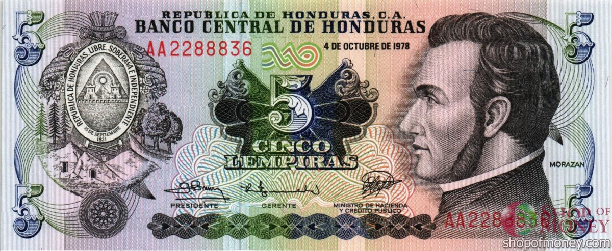 ГОНДУРАС 5 ЛЕМПИР 1