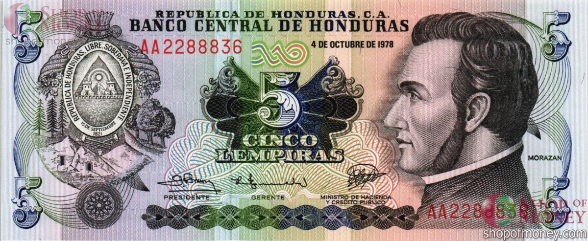 ГОНДУРАС 5 ЛЕМПИР 1