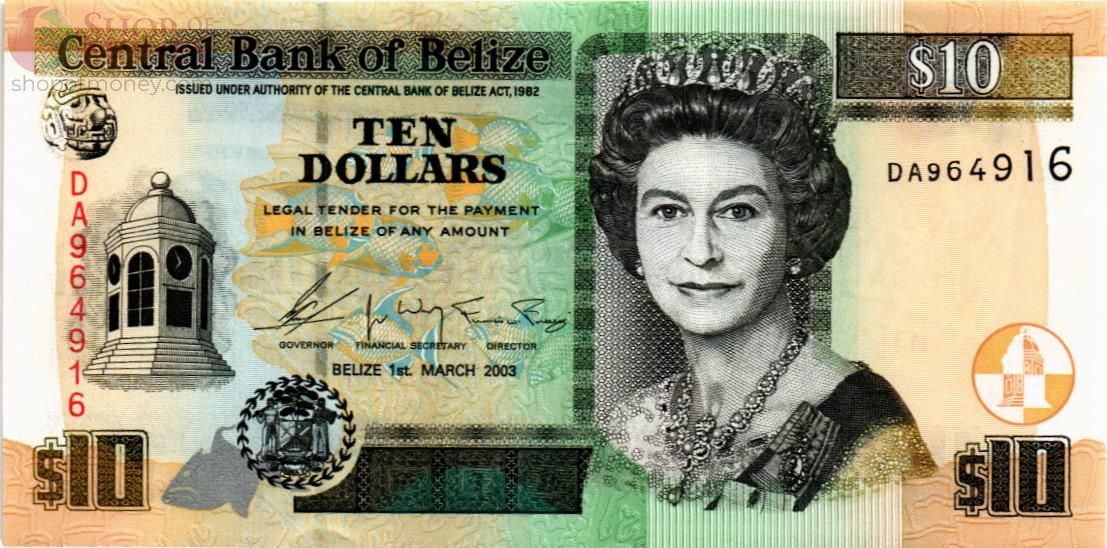 БЕЛИЗ 10 ДОЛЛАРОВ 1