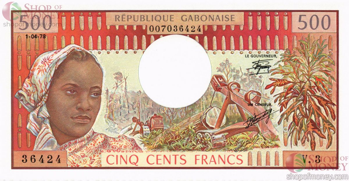 ГАБОН 500 ФРАНКОВ 1