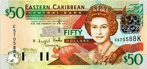 ВОСТОЧНЫЕ КАРИБЫ 50 ДОЛЛАРОВ (K - СЕНТ КИТС) 1