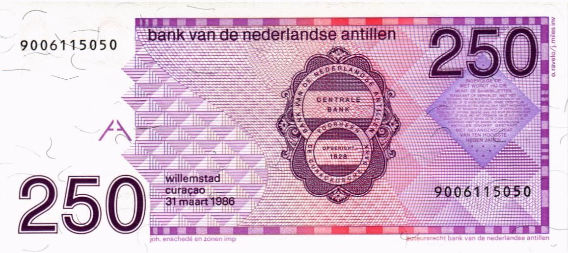 НИДЕРЛАНДСКИЕ АНТИЛЬСКИЕ ОСТРОВА 250 ГУЛЬДЕНОВ 2