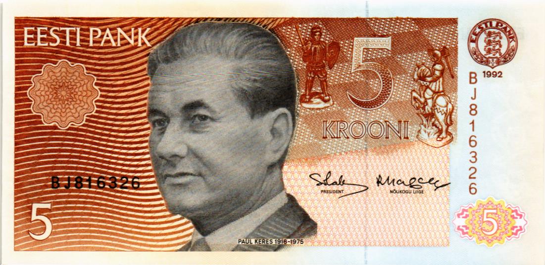 ЭСТОНИЯ 5 КРОН 1