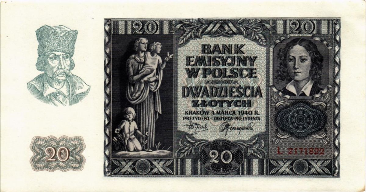 ПОЛЬША 20 ЗЛОТЫХ 1