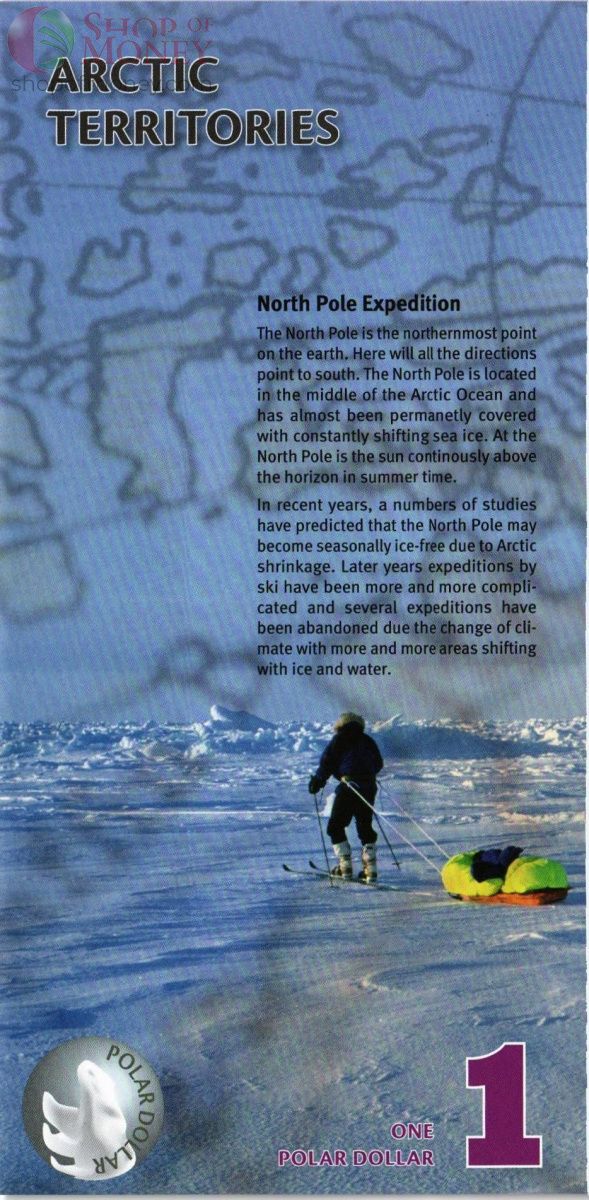 АРКТИЧЕСКИЕ ТЕРРИТОРИИ 1 ДОЛЛАР 2