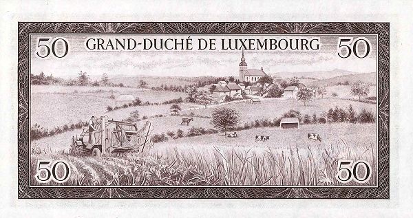 ЛЮКСЕМБУРГ 50 ФРАНКОВ 2