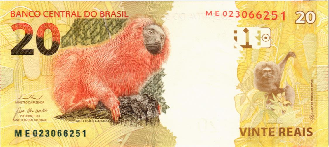 БРАЗИЛИЯ 20 РЕАЛ 2