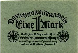 ГЕРМАНИЯ 1 МАРКА 1