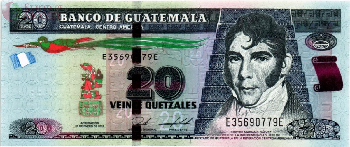 ГВАТЕМАЛА 20 КЕТСАЛЬ 1