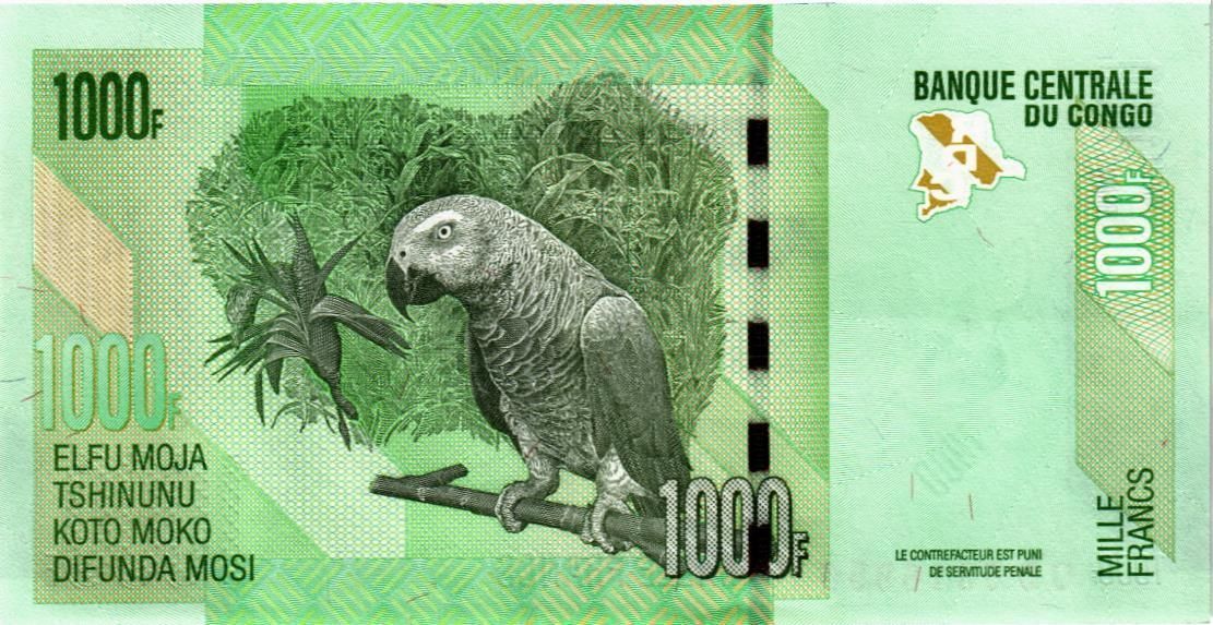 КОНГО ДР 1000 ФРАНКОВ 2