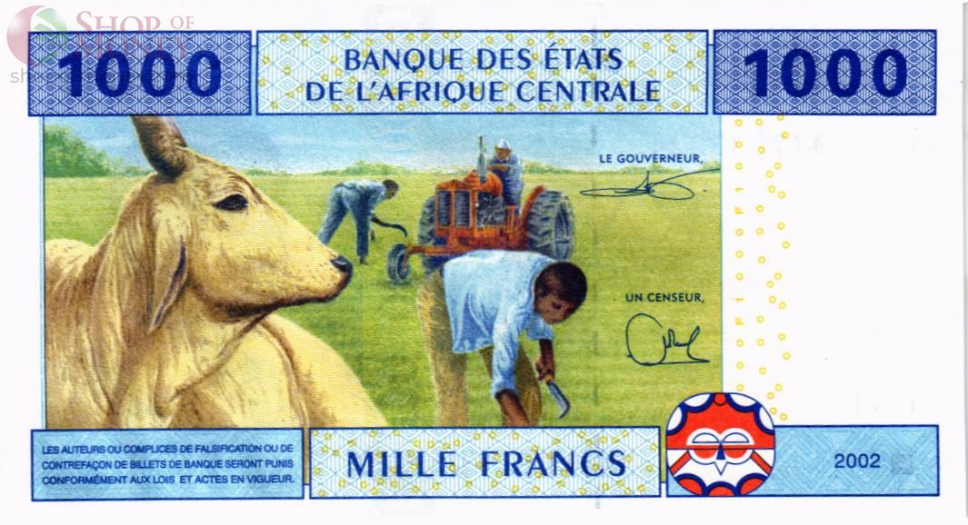 CAS - КАМЕРУН 1000 ФРАНКОВ (U) 2