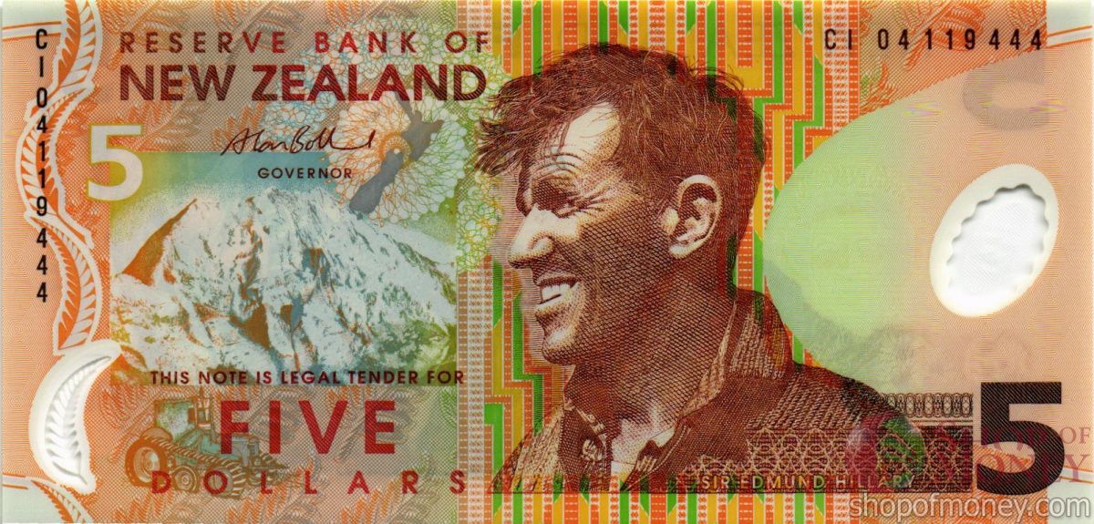 НОВАЯ ЗЕЛАНДИЯ 5 ДОЛЛАРОВ 1