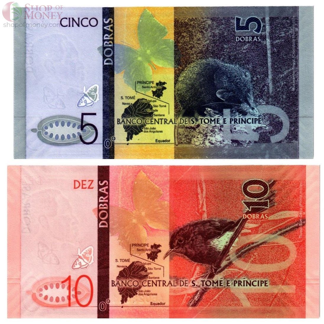 САН-ТОМЕ И ПРИНСИПИ НАБОР 5-10 ДОБР (БУМАГА) 2