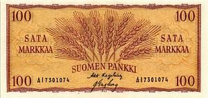 ФИНЛЯНДИЯ 100 МАРОК 1