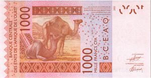 WAS - СЕНЕГАЛ 1000 ФРАНКОВ (K) 2