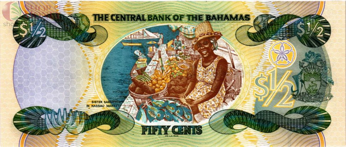 БАГАМСКИЕ ОСТРОВА 1/2 ДОЛЛАРА 2