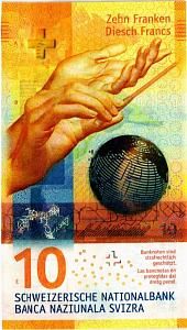 ШВЕЙЦАРИЯ 10 ФРАНКОВ 1