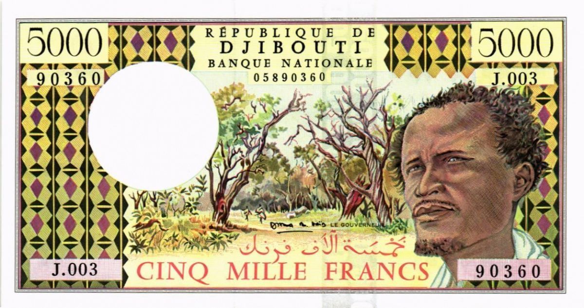 ДЖИБУТИ 5000 ФРАНКОВ 1