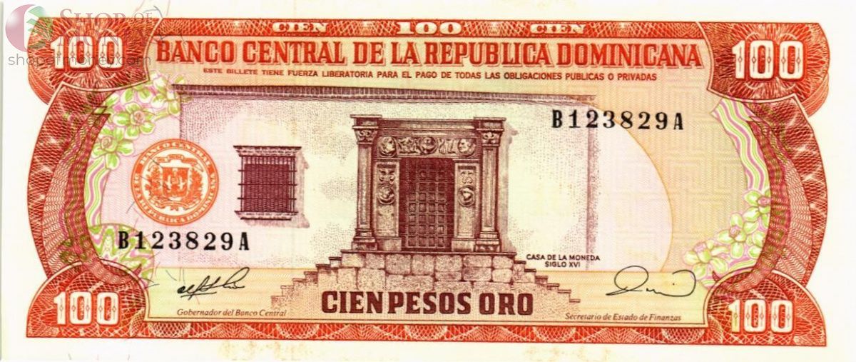 ДОМИНИКАНСКАЯ РЕСПУБЛИКА 100 ПЕСО 1
