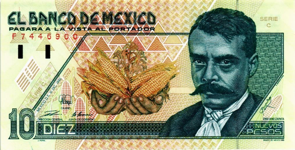 МЕКСИКА 10 ПЕСО (С) 1