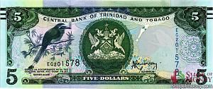 ТРИНИДАД И ТОБАГО 5 ДОЛЛАРОВ 1