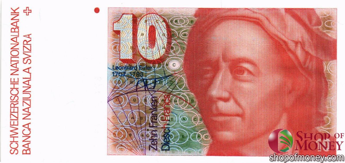 ШВЕЙЦАРИЯ 10 ФРАНКОВ 1