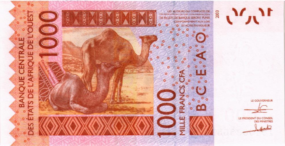 WAS - ГВИНЕЯ-БИСАУ 1000 ФРАНКОВ (S) 2