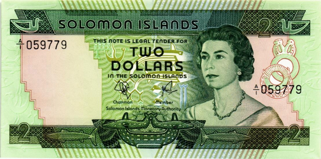 СОЛОМОНОВЫ ОСТРОВА 2 ДОЛЛАРА 1