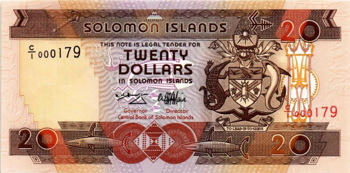 СОЛОМОНОВЫ ОСТРОВА 20 ДОЛЛАРОВ 1