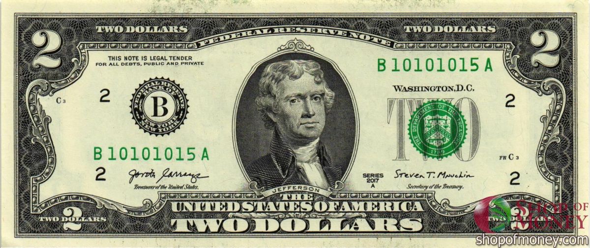 США 2 ДОЛЛАРА (B-Нью-Йорк) 1