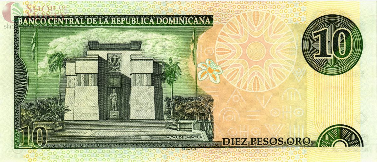 ДОМИНИКАНСКАЯ РЕСПУБЛИКА 10 ПЕСО 2
