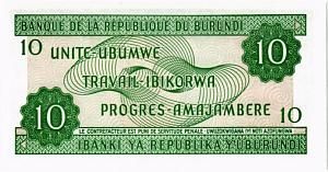 БУРУНДИ 10 ФРАНКОВ 2