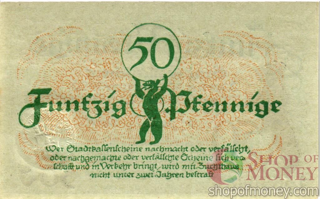 ГЕРМАНИЯ 50 ПФЕННИГОВ (НОТГЕЛЬД) 2