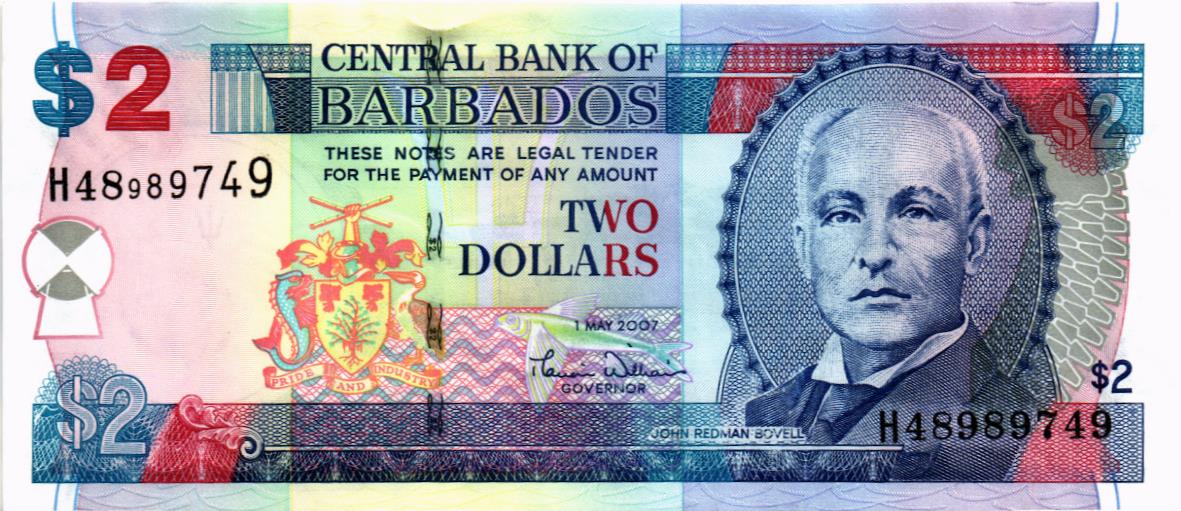 БАРБАДОС 2 ДОЛЛАРА 1